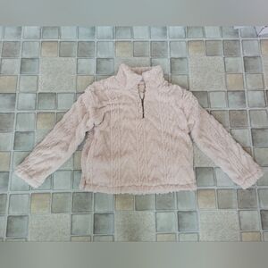 NWT Hem & Thread Thick, Comfy Fleece 1/4 Zip Fleece Pullover With Pockets Size S